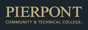 Pierpont Wordmark Logo in Vegas Gold Reversed