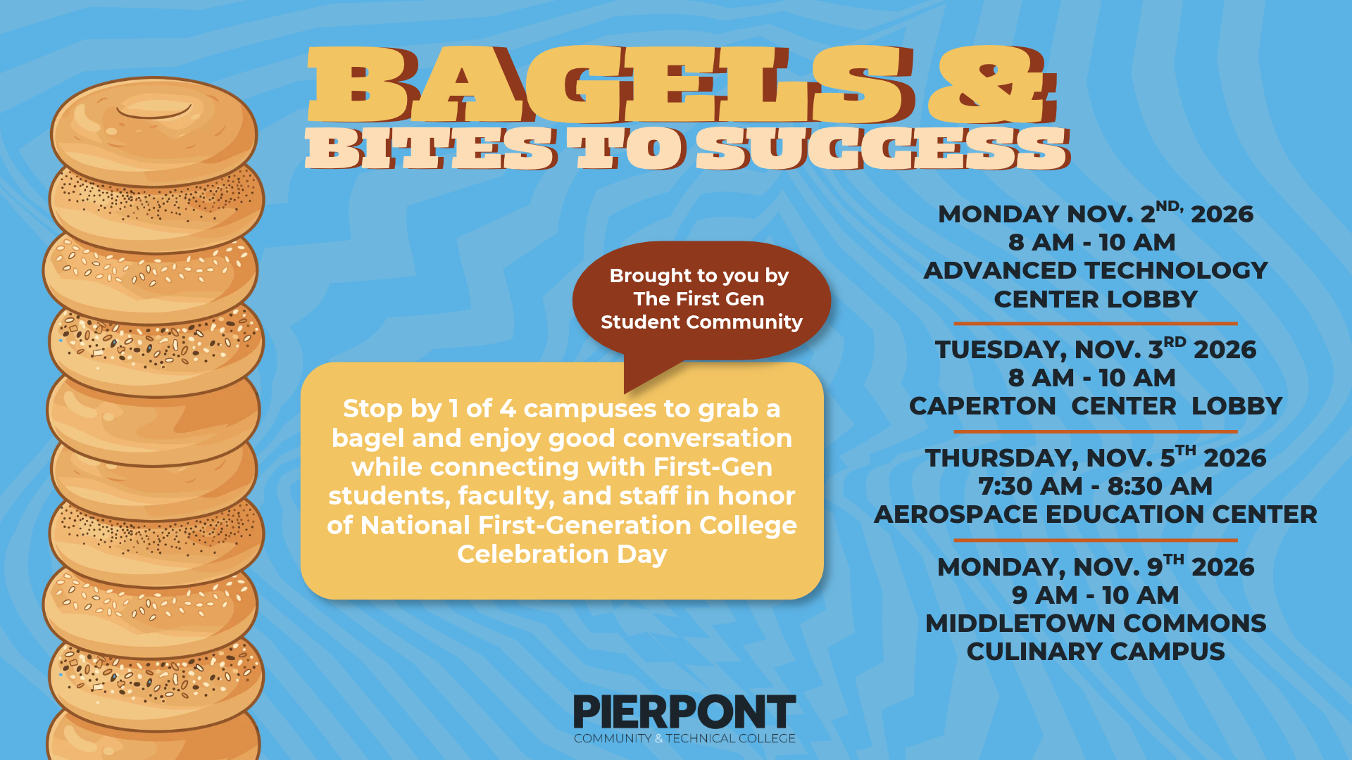 Bagels and Bites for Success at Pierpont